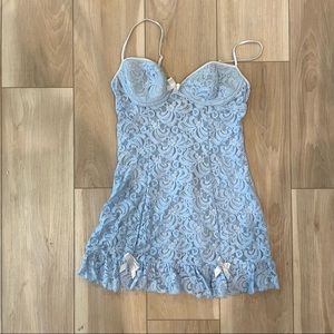 Vintage Victorias Secret Lace Chemise Dress